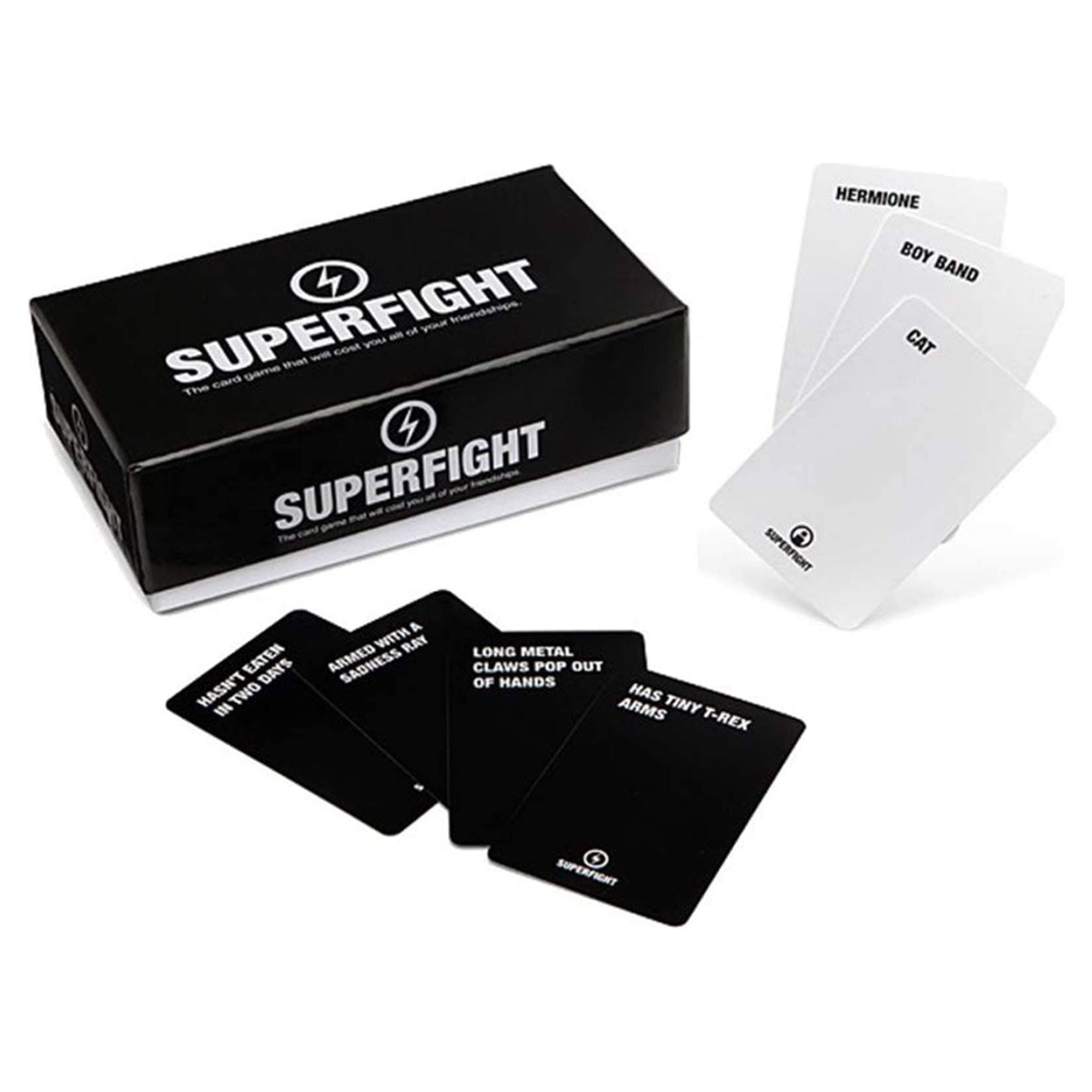 Superfight: Core Deck - A Card Game of Absurd Arguments | Fun Family Friendly, Party Game of Super Powers and Super Problems, 500-Card Deck, 3+ Players, Ages 8+