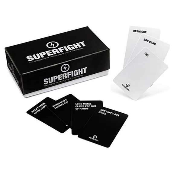 Superfight: Core Deck - A Card Game of Absurd Arguments | Fun Family Friendly, Party Game of Super Powers and Super Problems, 500-Card Deck, 3+ Players, Ages 8+