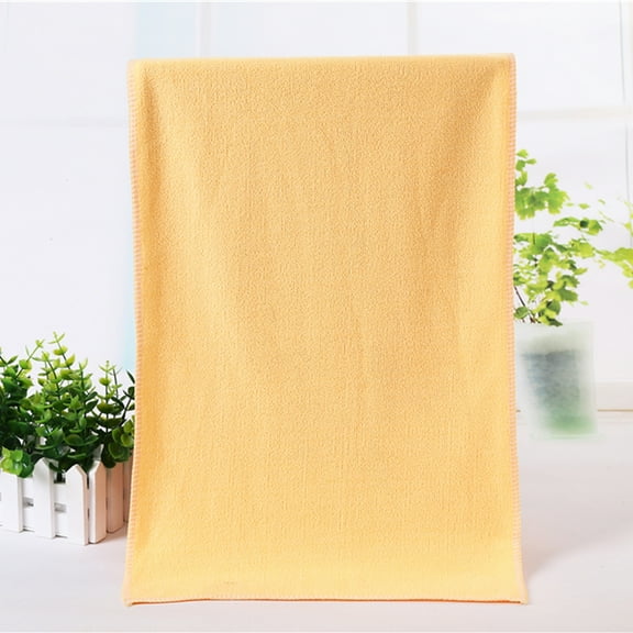 Superfine Fiber Bath Towel, Microfiber Shower Towel, Soft Absorbent Material, Quick-drying, for Gym, Travel, and Beach, Red, by FAJHHA