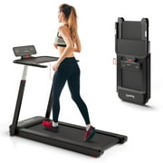 Superfit 3HP Running Machine Folding Treadmill Adjustable Height APP Control Table Board Black