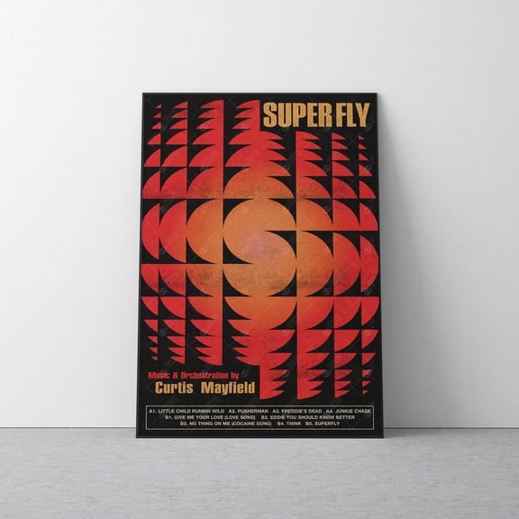 Superfly Album Poster, Unframed Paper Poster 8x10in