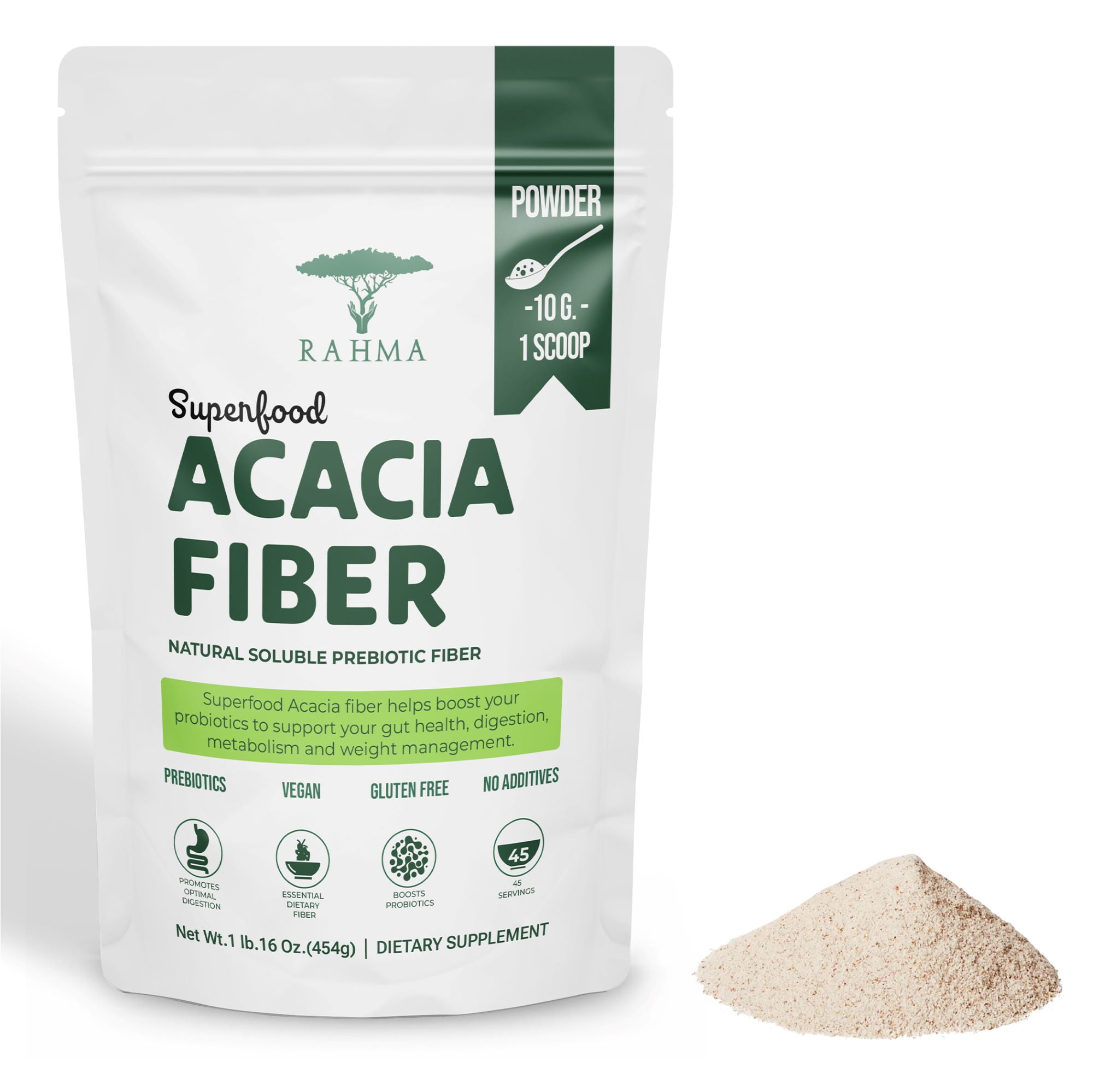 Superfood Acacia Fiber 16 Oz.1 lb. Natural soluble Prebiotic Fiber