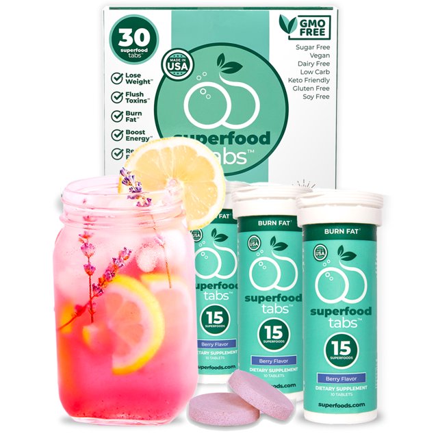 Superfood Tabs Detox Cleanse Drink Fizzy Dietary Supplement for Women