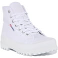 thumbnail image 1 of Superga 2341 Cotu Alpina Women's Hi Top Lace Up Canvas Boot In White Size 9, 1 of 6