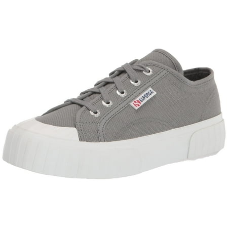 Superga 2630 Cotu Grey Sage Lace Up Rounded Toe Tennis Shoe Signature Sneaker (Grey Sage, 6)