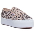 thumbnail image 1 of Superga 2790 Jaguar Print Women's Platform Sole Lace Up Trainers In Leopard Size 7, 1 of 6
