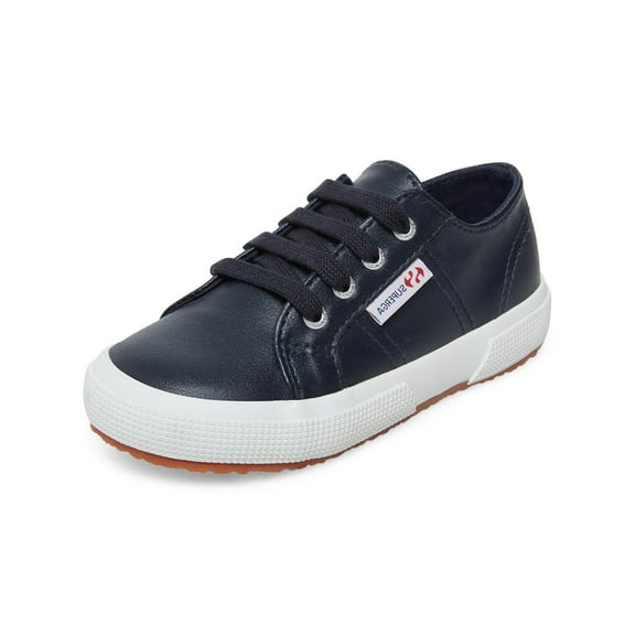 Superga 2790 NAPPALEAJ Classic Lace-Up Low Top Sneaker NAVY LEATH