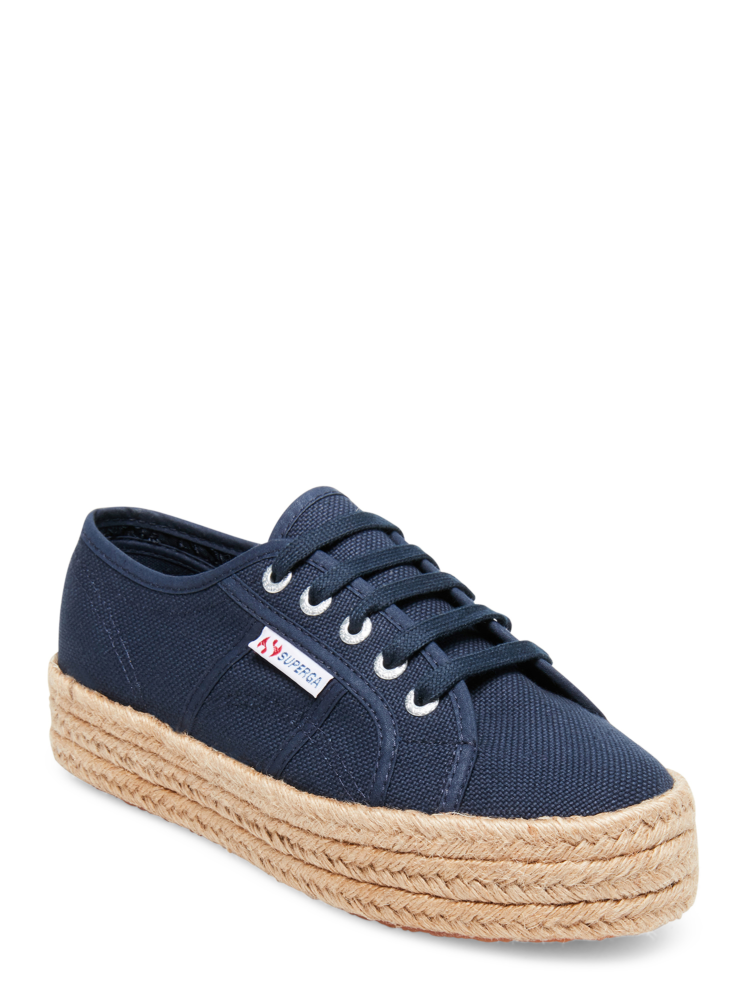 Superga 2790 Rope Platform Lace up Canvas Sneaker Women s Walmart