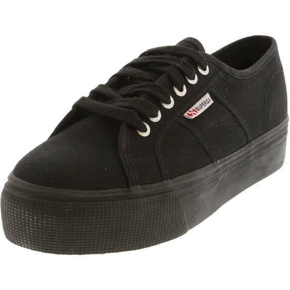Superga 2790A Cotw Linea Up And Down Full Black Ankle-High Canvas Sneaker - 10M / 8.5M