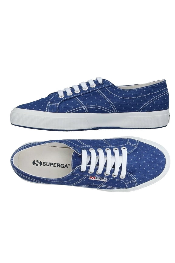 Mens Fantasy Canvas Dots Sneakers US 8 | EU 41 Blue Indigo/White