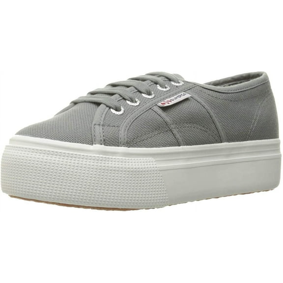 Superga Unisex Low-Top Platform Lace Up Tennis Shoes Sneakers Sage Grey (Grey Sage, 41.5 EU/10 M US)