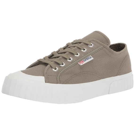 Superga Women's 2630 Green Safari Lace Up Tennis Shoes Cotu Sneaker (Green Safari, 7.5)