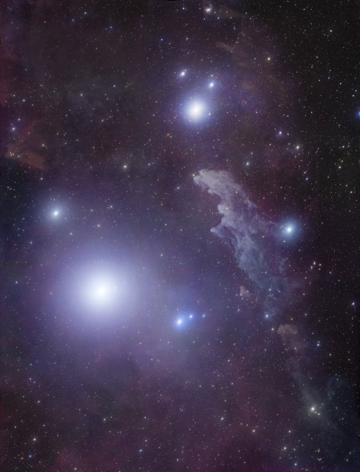 Supergiant Rigel and IC 2118 in Eridanus Canvas Art - Robert GendlerStocktrek Images (13 x 17)