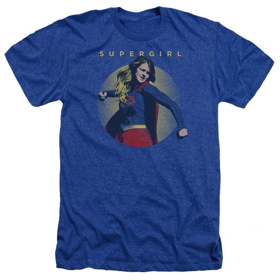 Supergirl - Classic Hero - Heather Short Sleeve Shirt - Large