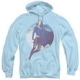 thumbnail image 1 of Supergirl Cloudy Circle Adult Pullover Hoodie Sweatshirt Light Blue, 1 of 1