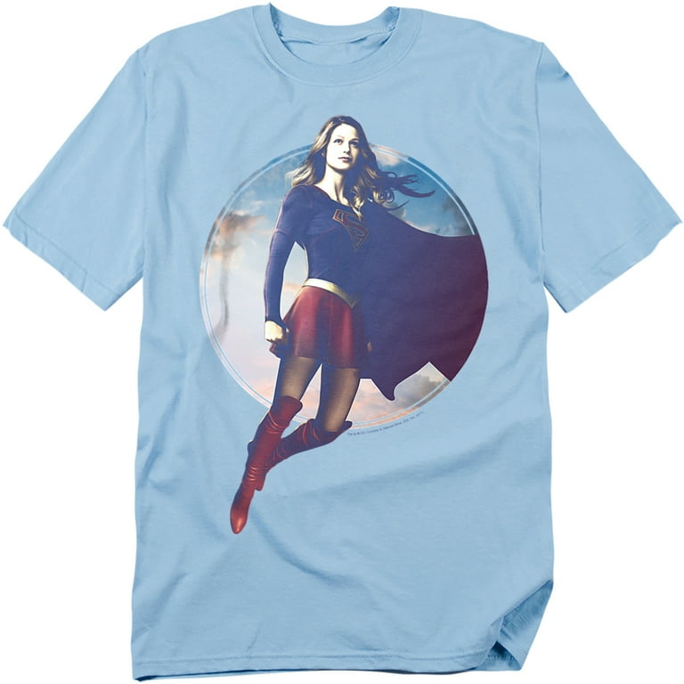 Supergirl T-Shirt Cloudy Circle Unisex Graphic Tee For Men Women