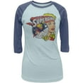 thumbnail image 1 of Supergirl - Collage Juniors Raglan - X-Large, 1 of 1
