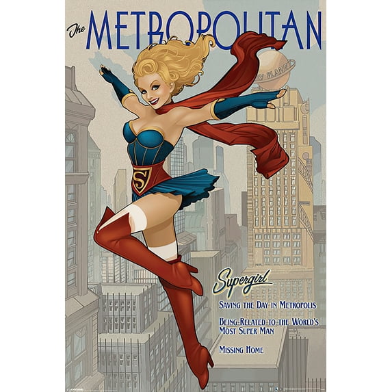 Supergirl - DC Comics Poster / Print (Retro Style - Metropolitan)