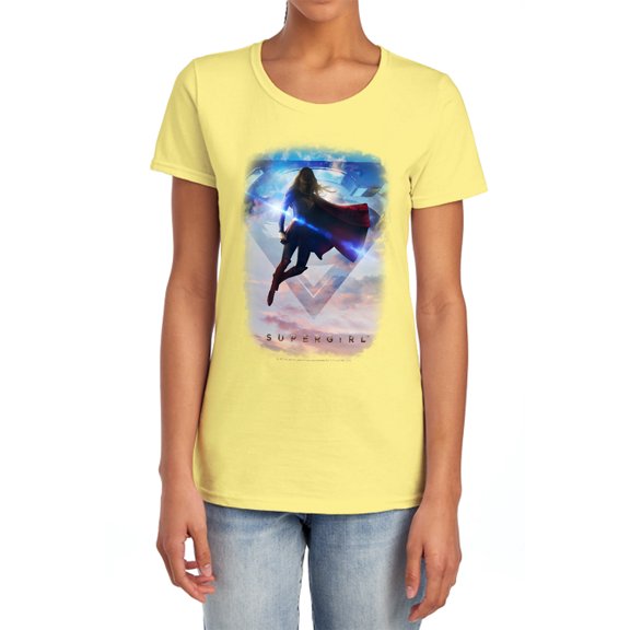 Supergirl Endless Sky Women's T Shirt, Banana, X-Large