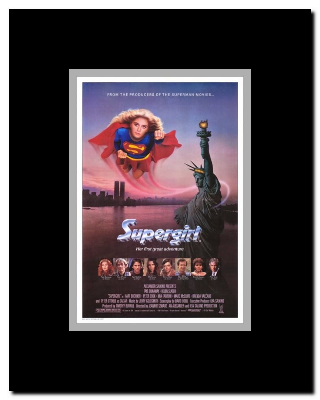 Supergirl Framed Movie Poster