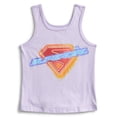 thumbnail image 1 of Supergirl Girls Gradient Rhinestone Character Graphic Tank Top, Sizes 4-16, 1 of 3