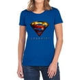 thumbnail image 1 of Supergirl Logo Glare Women's T Shirt, Royal, Small, 1 of 6
