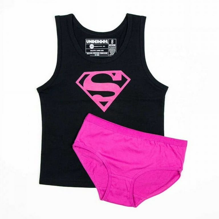 DC Comics Supergirl Girl's Tank/Underwear Underoos Set Small 6