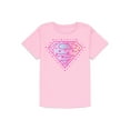 thumbnail image 1 of Supergirl Love Girls Short Sleeve Graphic T-Shirt, Sizes 4-16, 1 of 3