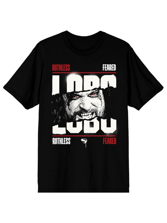 Supergirl Movie (2026) Lobo Burst Ruthless & Feared Men's Black Crew Neck Short Sleeve T-shirt - XS