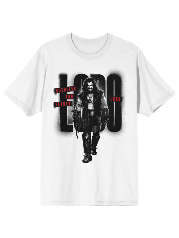 Supergirl Movie (2026) Lobo Ruthless And Feared Character Art Men's White Crew Neck Short Sleeve T-shirt - XL