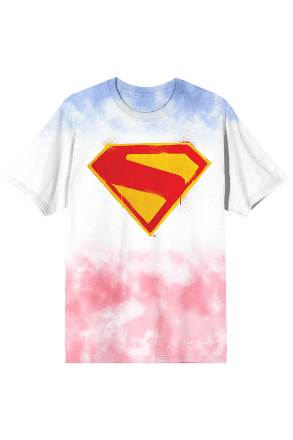 Supergirl Movie 2026 S-Shield Logo Men's Short Sleeve Graphic T-Shirt-Medium
