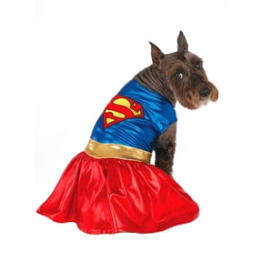DC Comics Supergirl Pet Costume for Dogs or Cats by Rubies, Large