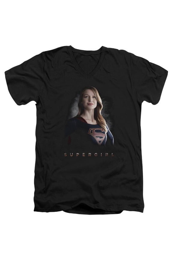 Supergirl - Stand Tall - Slim Fit V Neck Shirt - Medium