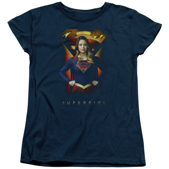 Supergirl - Standing Symbol - Women's Short Sleeve Shirt - XX-Large