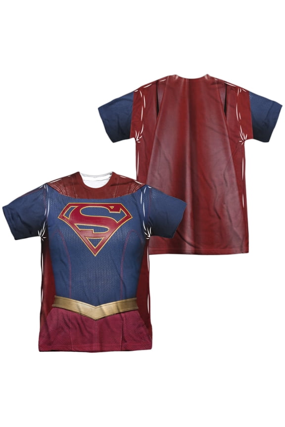 Supergirl - Supergirl Uniform (Front/Back Print) - Short Sleeve Shirt - Small