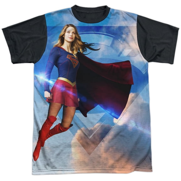 Supergirl Up In The Sky Unisex Adult Halloween Costume Sublimated T Shirt