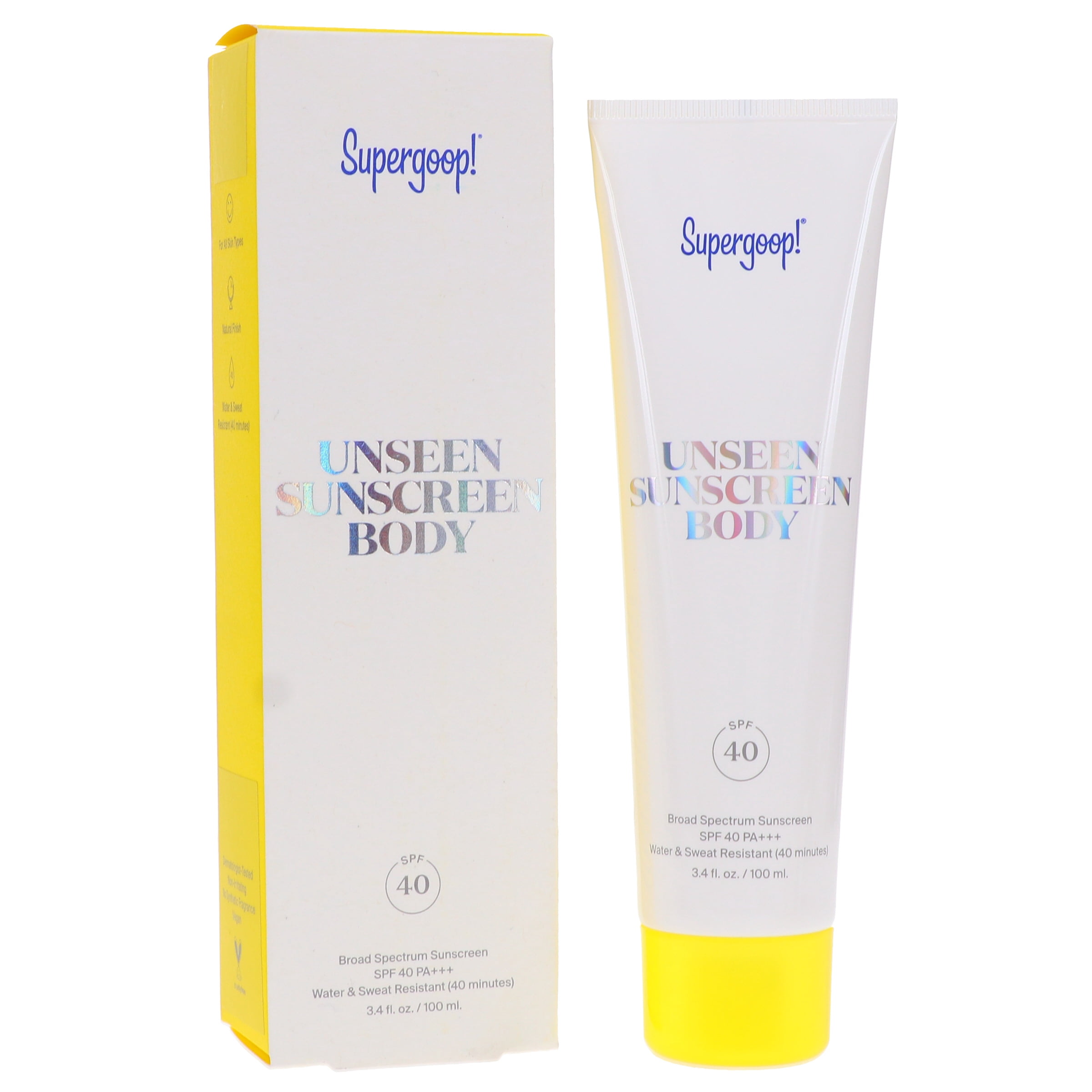 Supergoop! Unseen Sunscreen Body SPF 40 3.4 oz