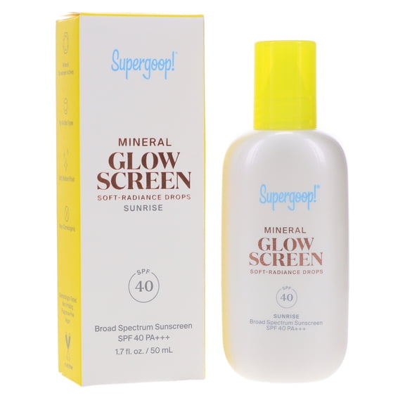 Supergoop! Mineral Glowscreen Soft-Radiance Drops SPF 40 Sunrise 1.7 oz