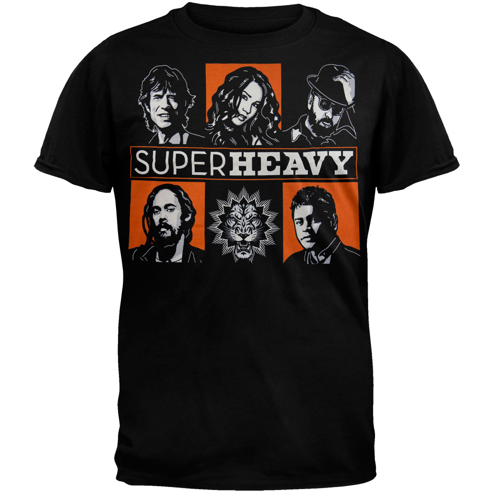 Superheavy Men's Band Grid Short Sleeve T Shirt - image 1 of 2