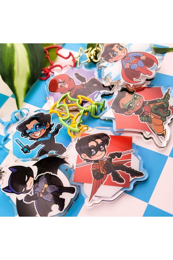 Superhero Acrylic Keychains (1 keychain)
