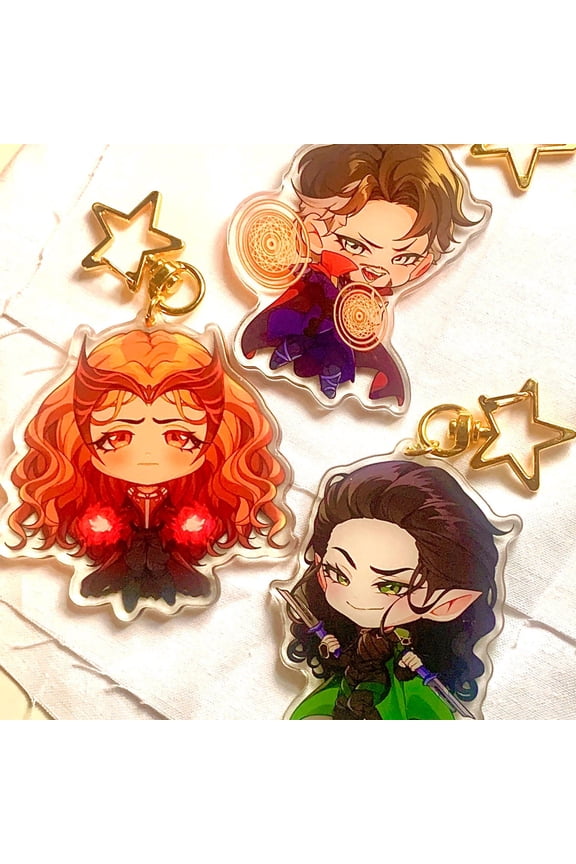 Superhero Acrylic Keychains Charms (1 keychain)