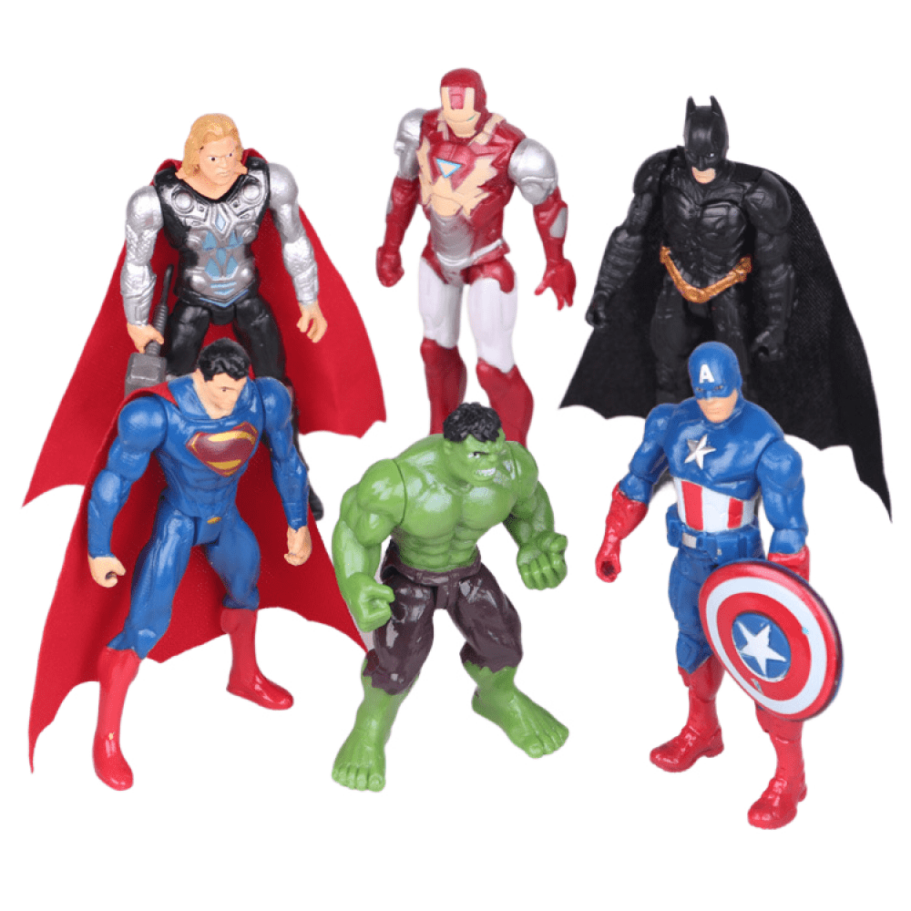 Superhero Action Figures Set of 6 Best Playsets for Boys