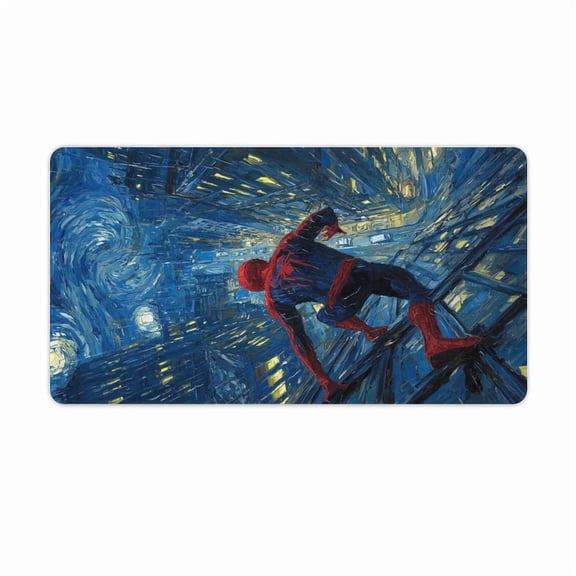Superhero Anime Style Keyboard Mouse Mat, Desk Pad Game Playmat - 60x30
