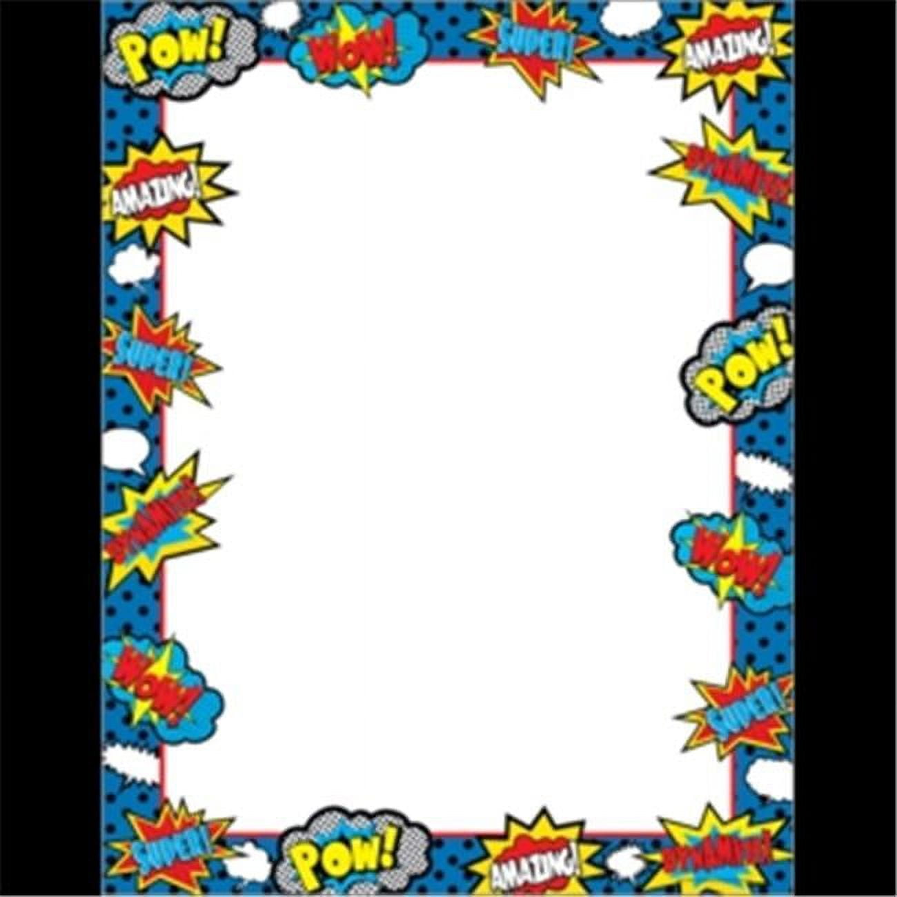 Superhero Blank Chart