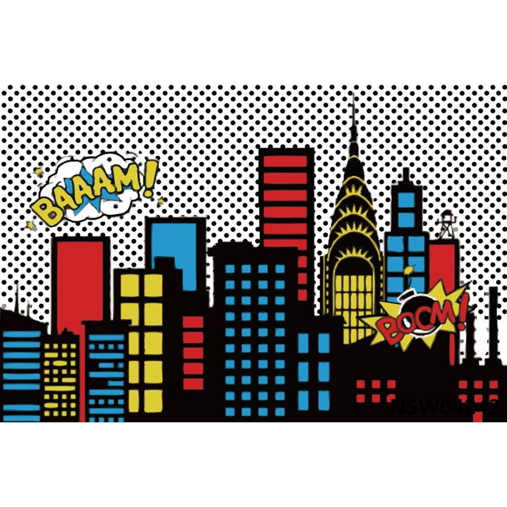 Spiderman Backdrop Superhero Super City Photography Backdrops