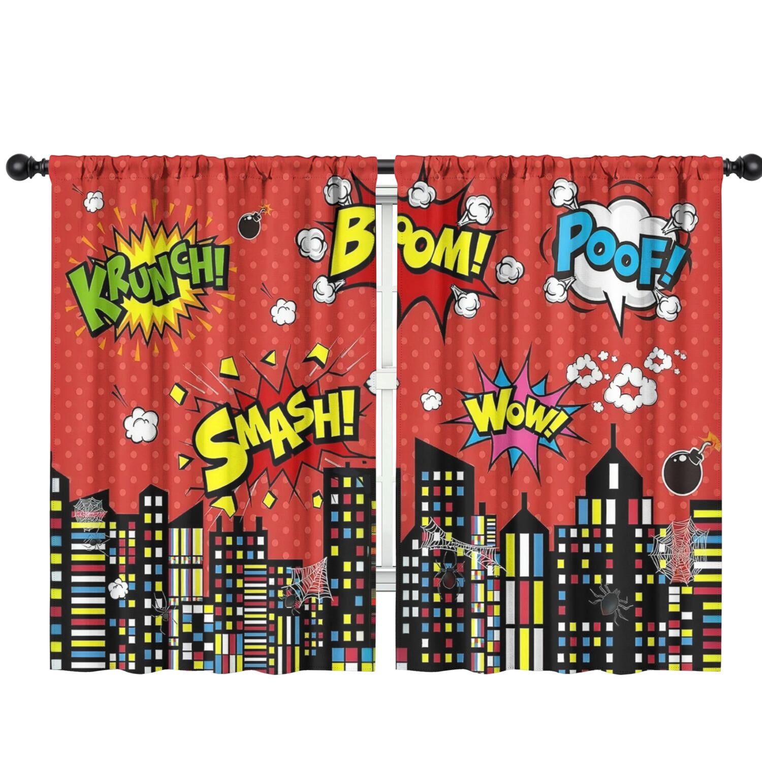 superhero-city-curtains-for-boys-kids-teens-red-spider-web-cityscape