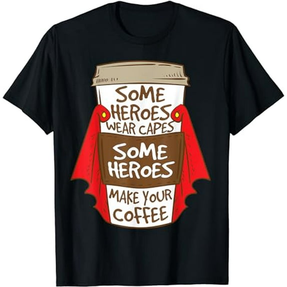 Superhero Coffee T-Shirt for Coffee Lovers and Baristas