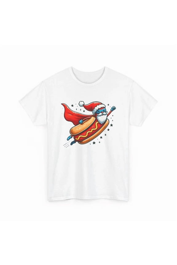 Superhero Comics T-Shirt, Funny Hero Fan Tee, Hot Dog Hero T-Shirt
