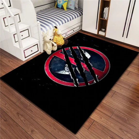 Superhero Deadpool Carpet 31'' x 47'' Bedroom Sofa Rug Door Mat Kitchen Bathroom Mats For Kids