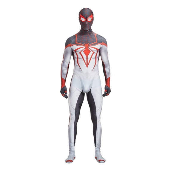 Superhero Halloween Costume Spider Nano Tech Theme Bodysuit with 3D Mask for Halloween Party Role Play Show 190